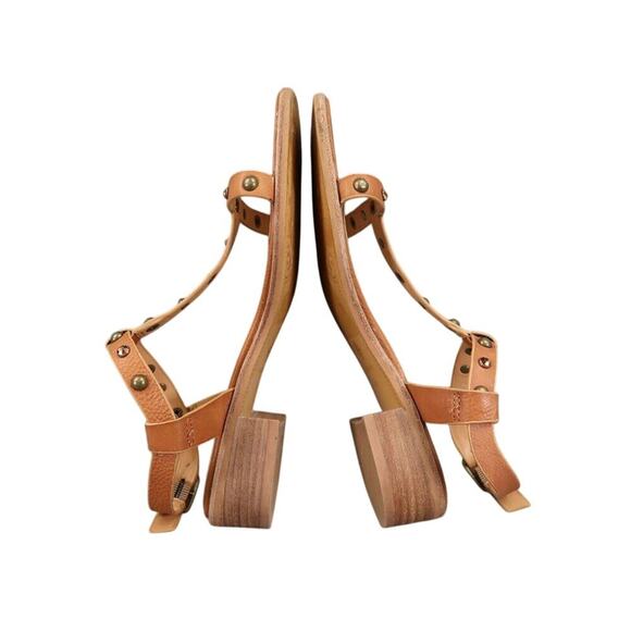 Isola Shoes Womens 7.5 Sandals Fashion Studded Leather Block Heel Boho Classic - Picture 8 of 13